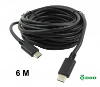 6M USB-C type extension cable for DOD GS980D rear camera