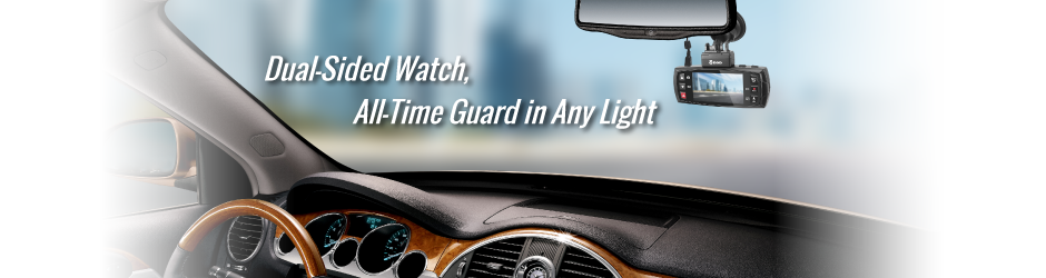 dod dual camera for the car with gps