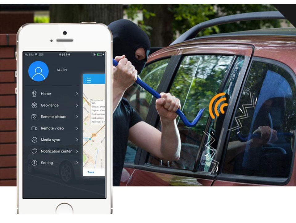car camera professional vibrating alarm