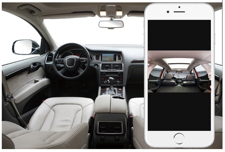 live monitoring via the profio x5 car camera app