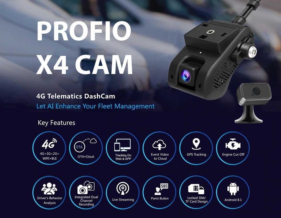 cloud 4g lte car camera profio x4