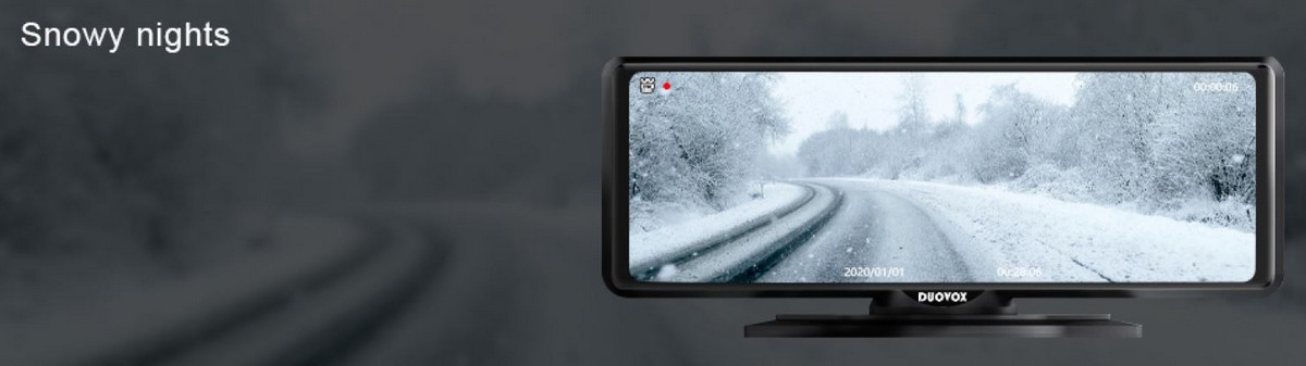 car camera for snow duovox v9