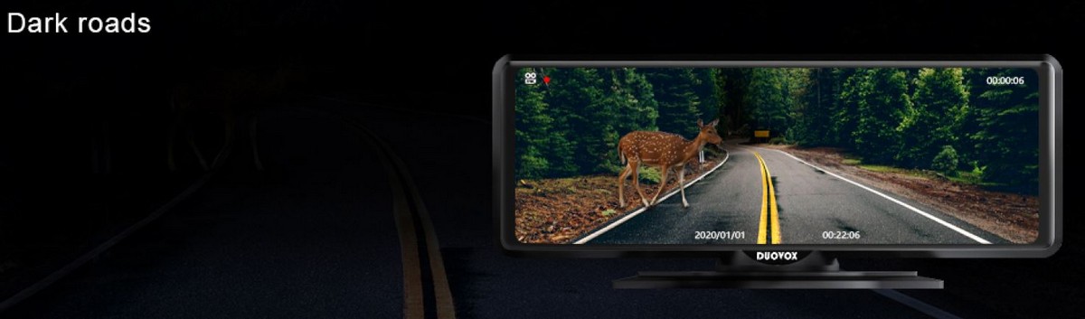 car camera with night vision duovox v9